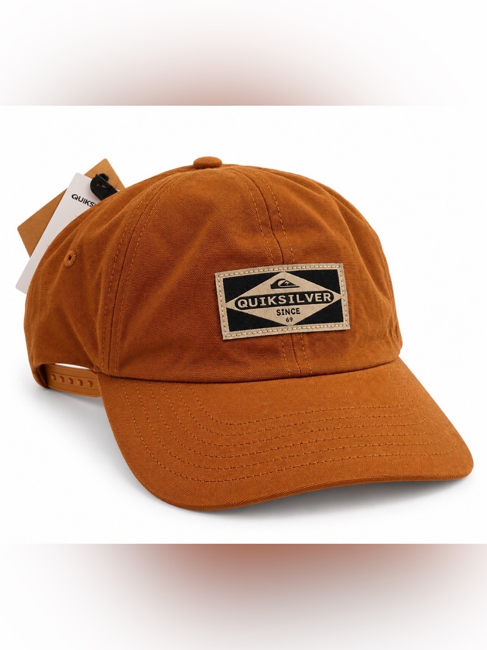 Quiksilver Rust Brown Snapback Cap NWT